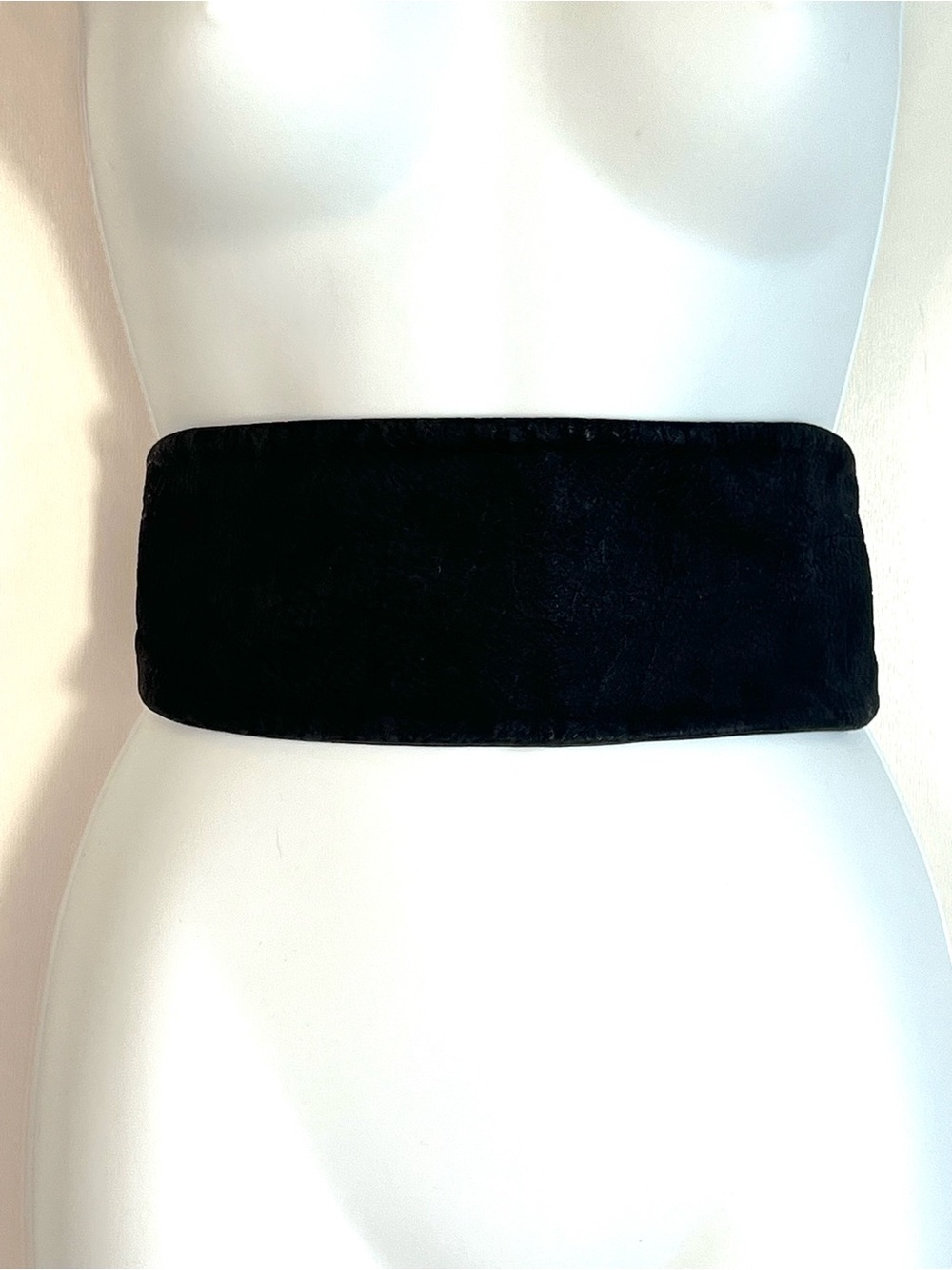 Vintage Il Bisonte Leather Tie Belt Black - Picture 11 of 12